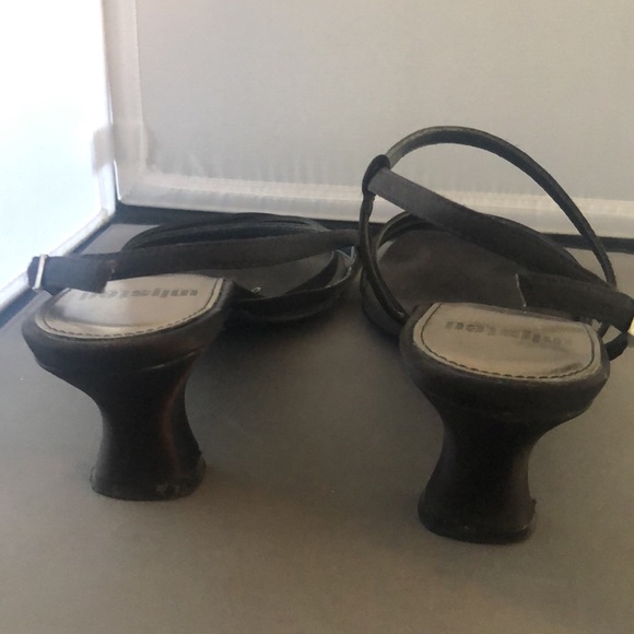 Unlisted 7M Black Heeled Strappy Dress Sandals - Picture 3 of 5